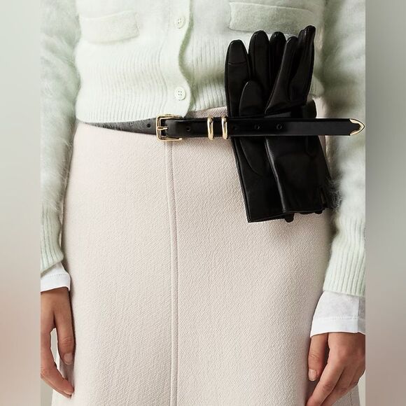 NWT J CREW A-line circle skirt in double-cloth wool blend in Bone - Picture 4 of 9